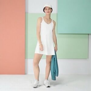 NWT J Crew White CloudStretch Side-Slit Sports Dress Size XL